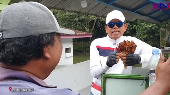 Dedi Mulyadi bertemu penjual sate keliling, Opik Magis