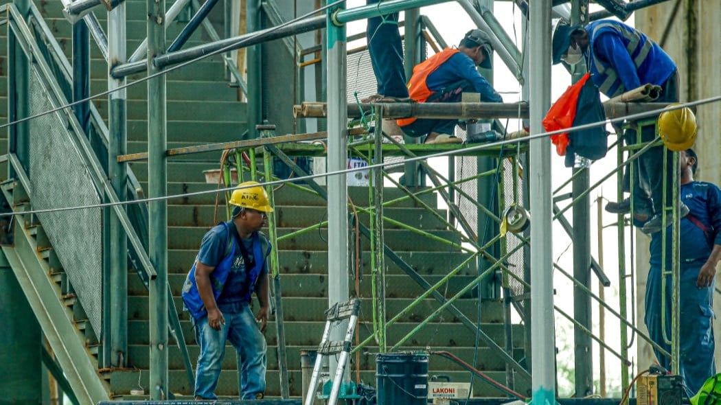 Berita Foto: Pembangunan Stasiun JIS Capai Kemajuan, Ditargetkan Beroperasi Juni 2026