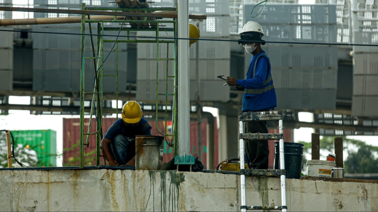 Berita Foto: Pembangunan Stasiun JIS Capai Kemajuan, Ditargetkan Beroperasi Juni 2026