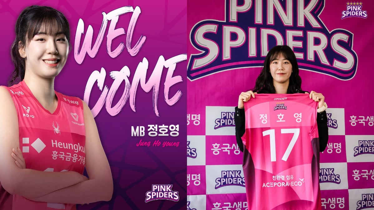 Jung Ho-young resmi hengkang dari Red Sparks dan gabung Pink Spiders untuk Liga Voli Korea 2026-2027.