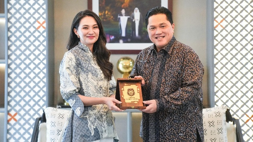 Gubernur Malut Sherly Tjoanda bertemu Menpora Erick Thohir