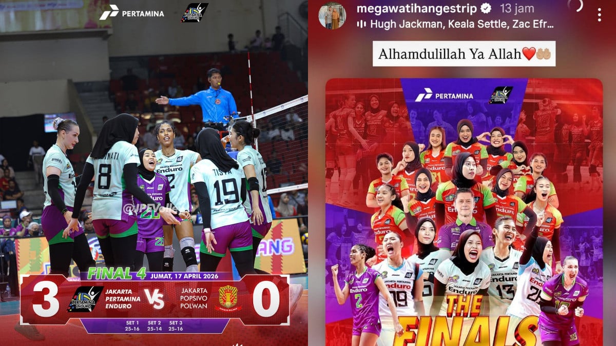 Megawati Hangestri bersyukur bawa Jakarta Pertamina Enduro lolos ke grand final Proliga 2026.