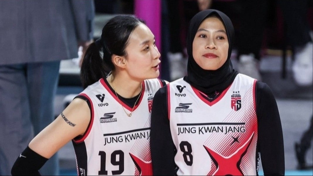 Pyo seung-ju dan Megawati Hangestri saat membela Red Sparks