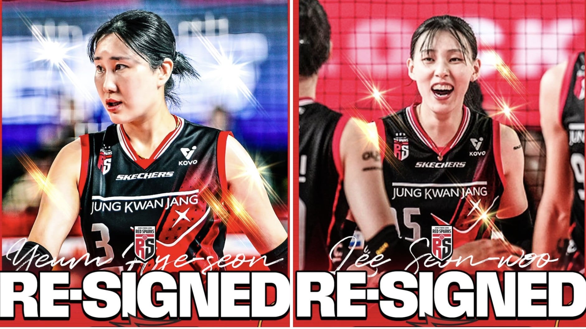 Yeum Hye-seon dan Lee Seon-woo Perpanjang Kontrak dengan Red sparks