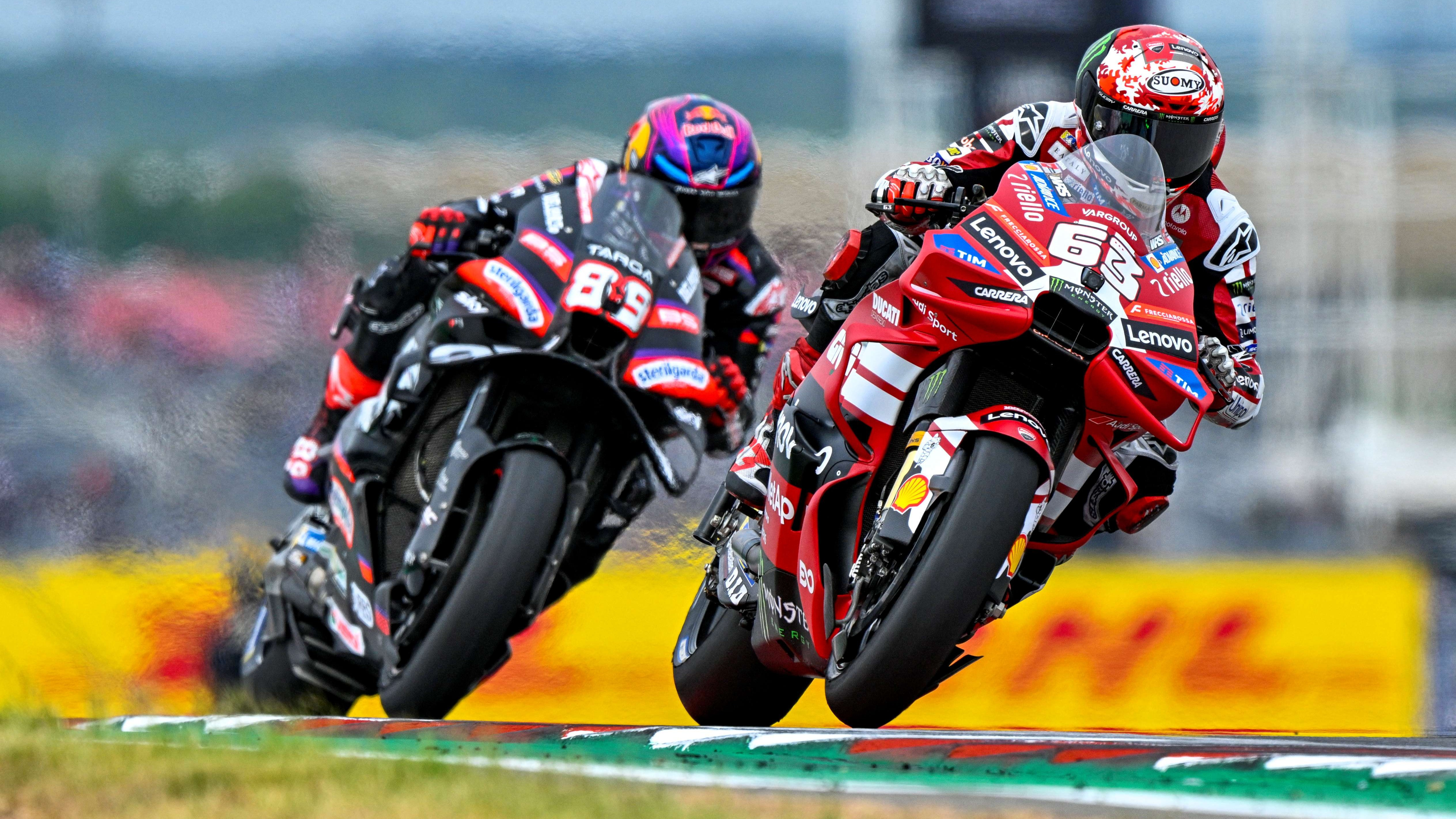 Rider Aprilia, Jorge Martin vs Rider Ducati, Francesco Bagnaia
