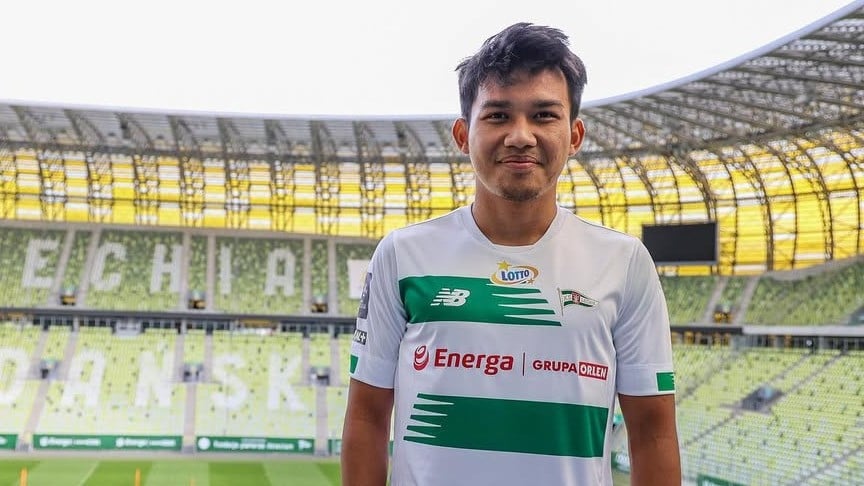 Witan Sulaeman saat bermain di Lechia Gdansk