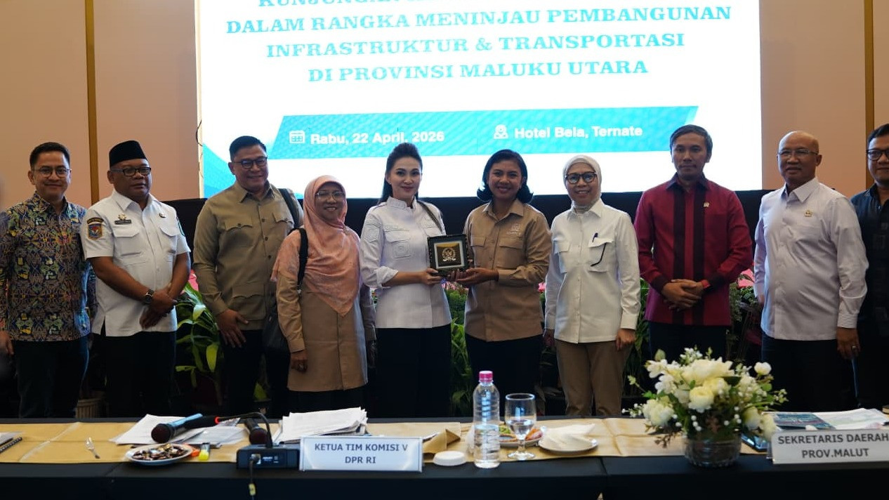 Gubernur Maluku Utara (Malut), Sherly Tjoanda Laos dan jajaran Komisi V DPR RI