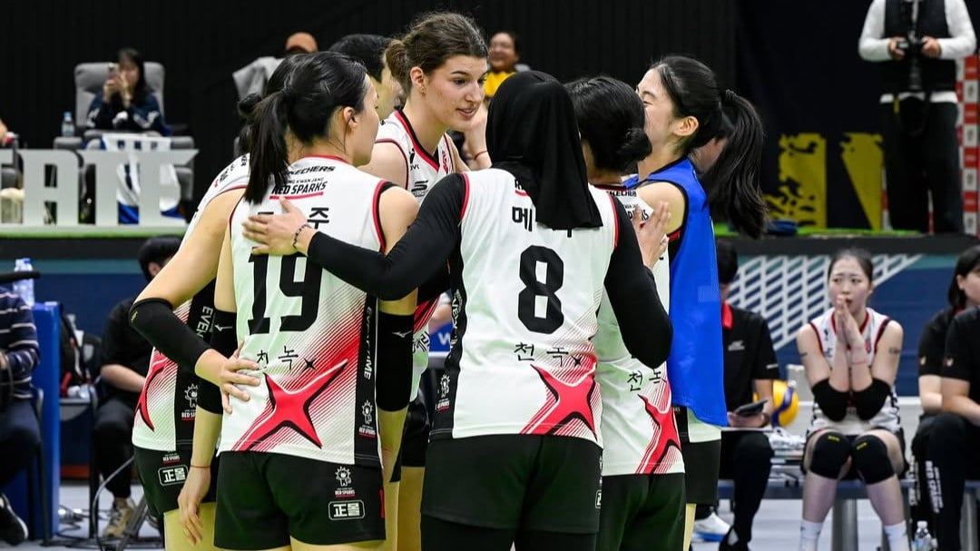 Megawati Hangestri saat masih berseragam Red Sparks