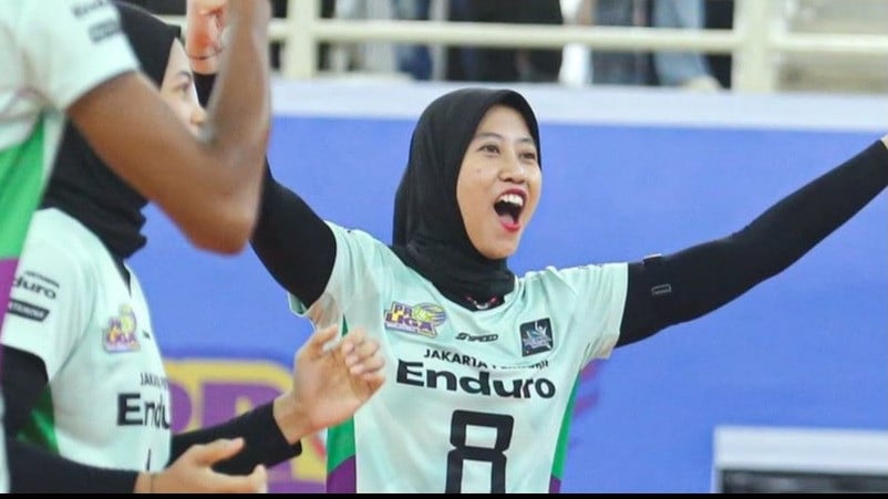 Megawati Hangestri di Jakarta Pertamina Enduro