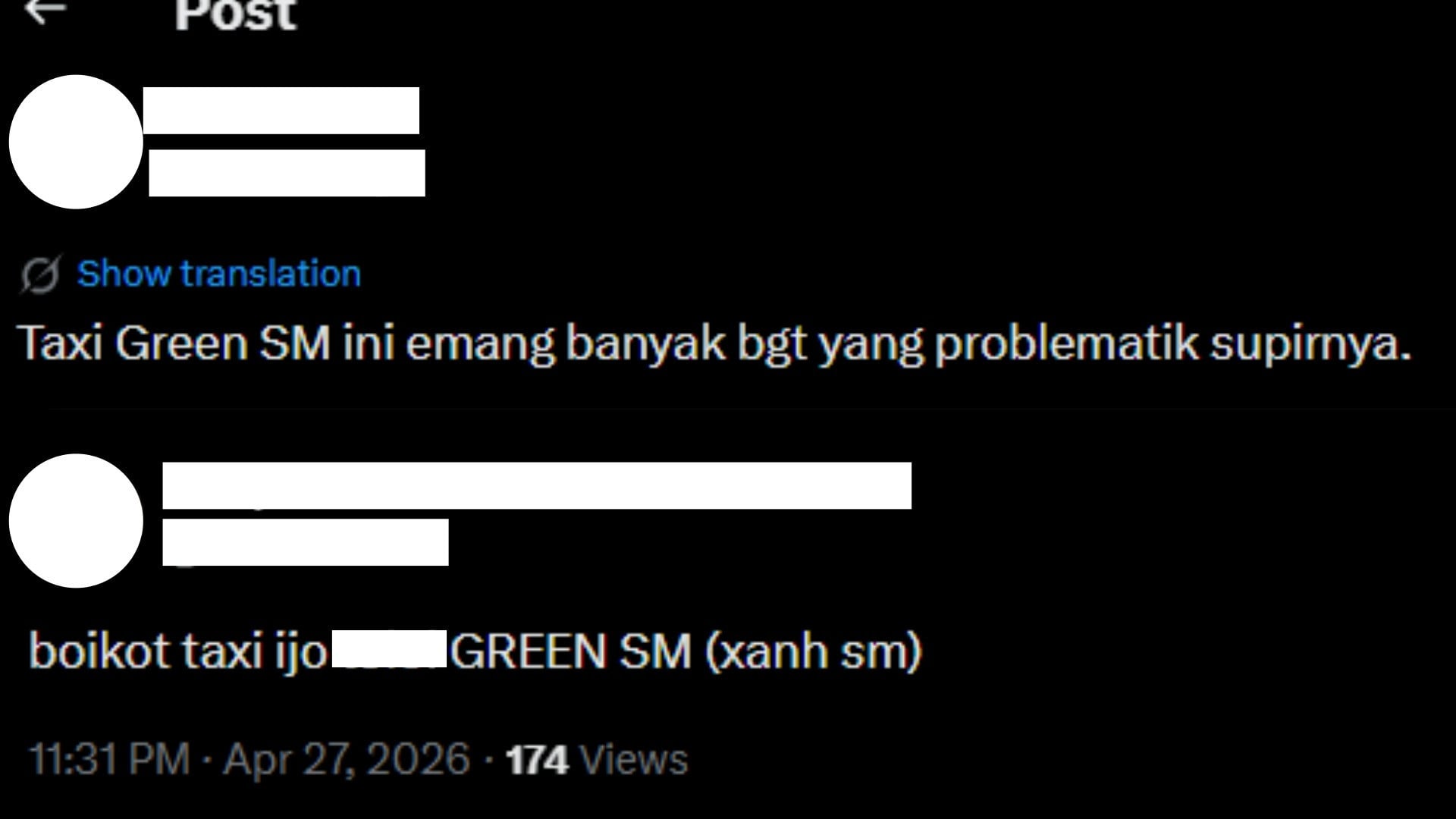 Netizen X geram dengan taksi Green SM dan sebut jadi biang kerok tabrakan KA Argo Bromo Anggrek dengan KRL di Bekasi Timur
