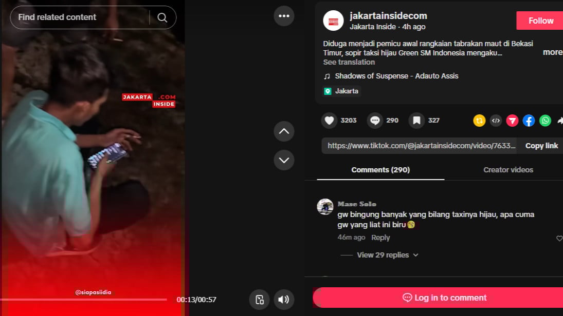 Kesaksian sopir taksi Green SM