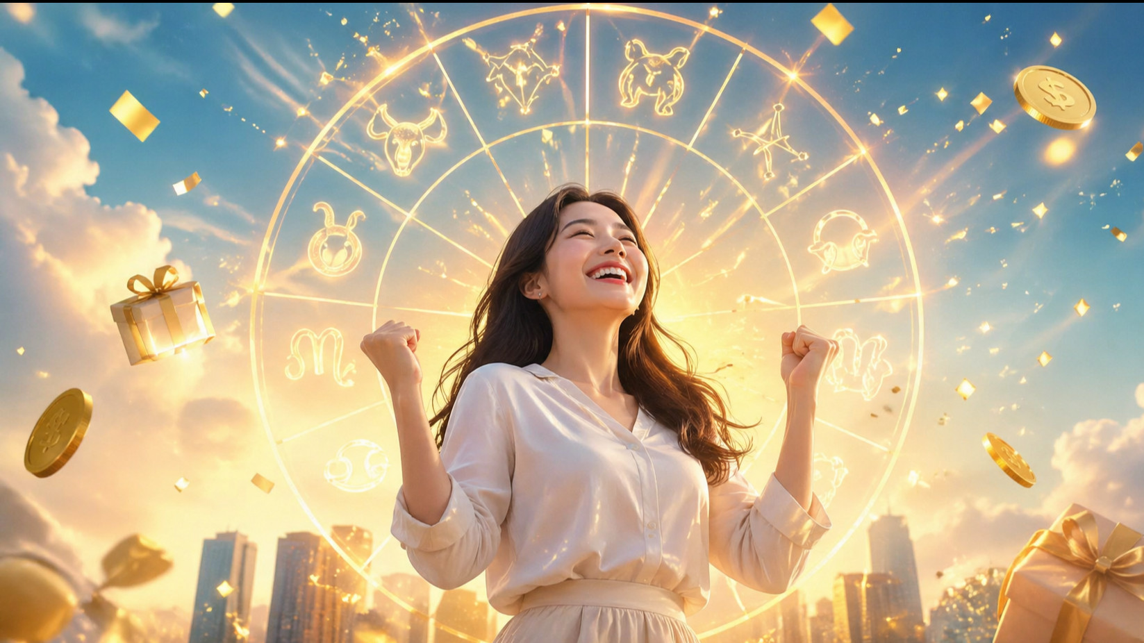 Ilustrasi zodiak yang bernasib baik di bulan Mei 2026