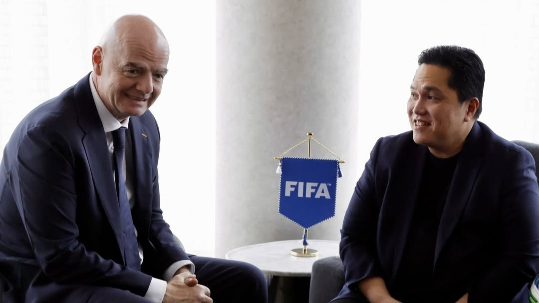 Gianni Infantino dan Erick Thohir