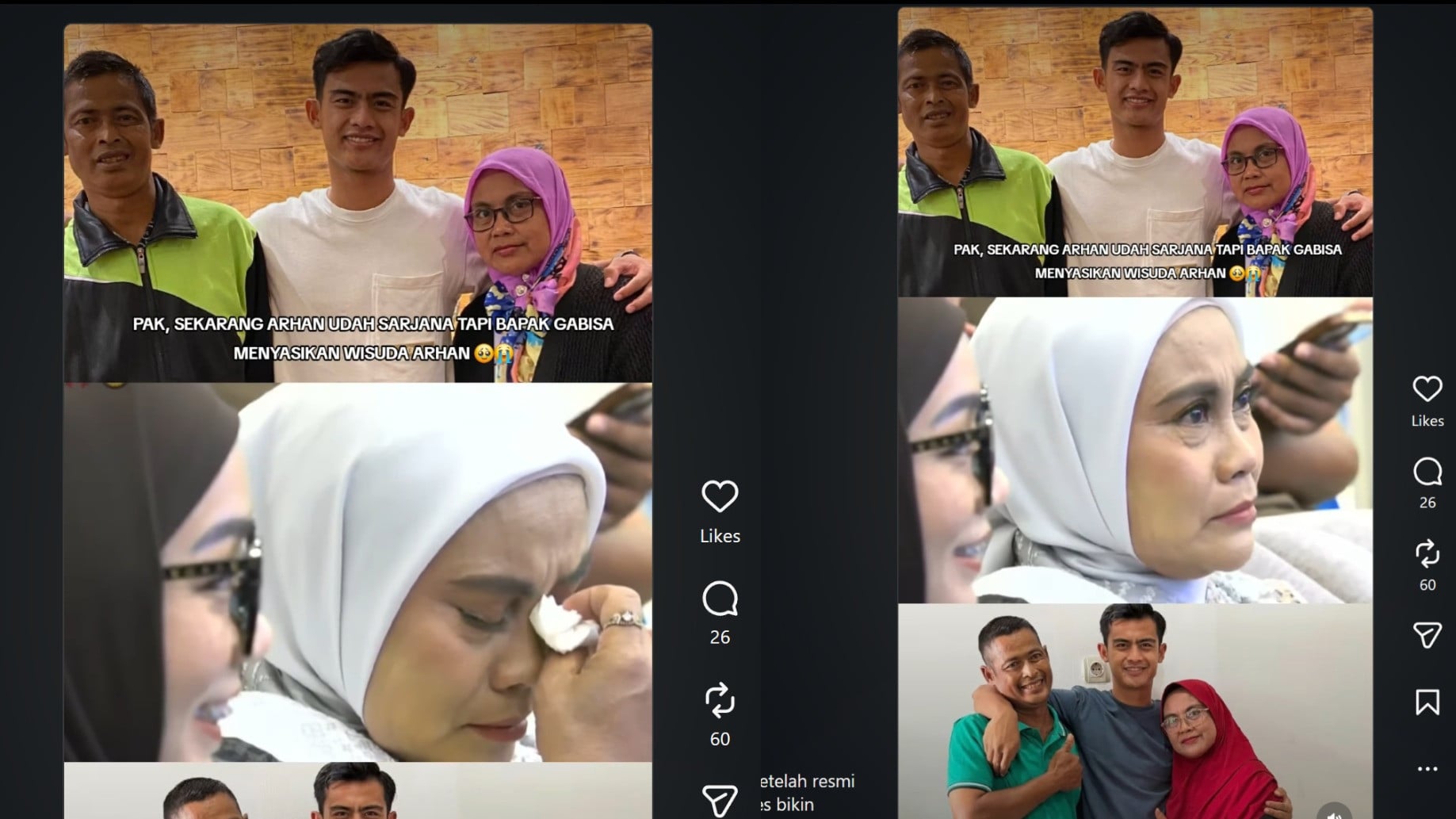 Tangis Ibunda Pecah Saat Pidato Pratama Arhan di Wisuda Pak Sekarang Saya Sudah Jadi Sarjana, tapi Bapak Gak Bisa Menyaksikan