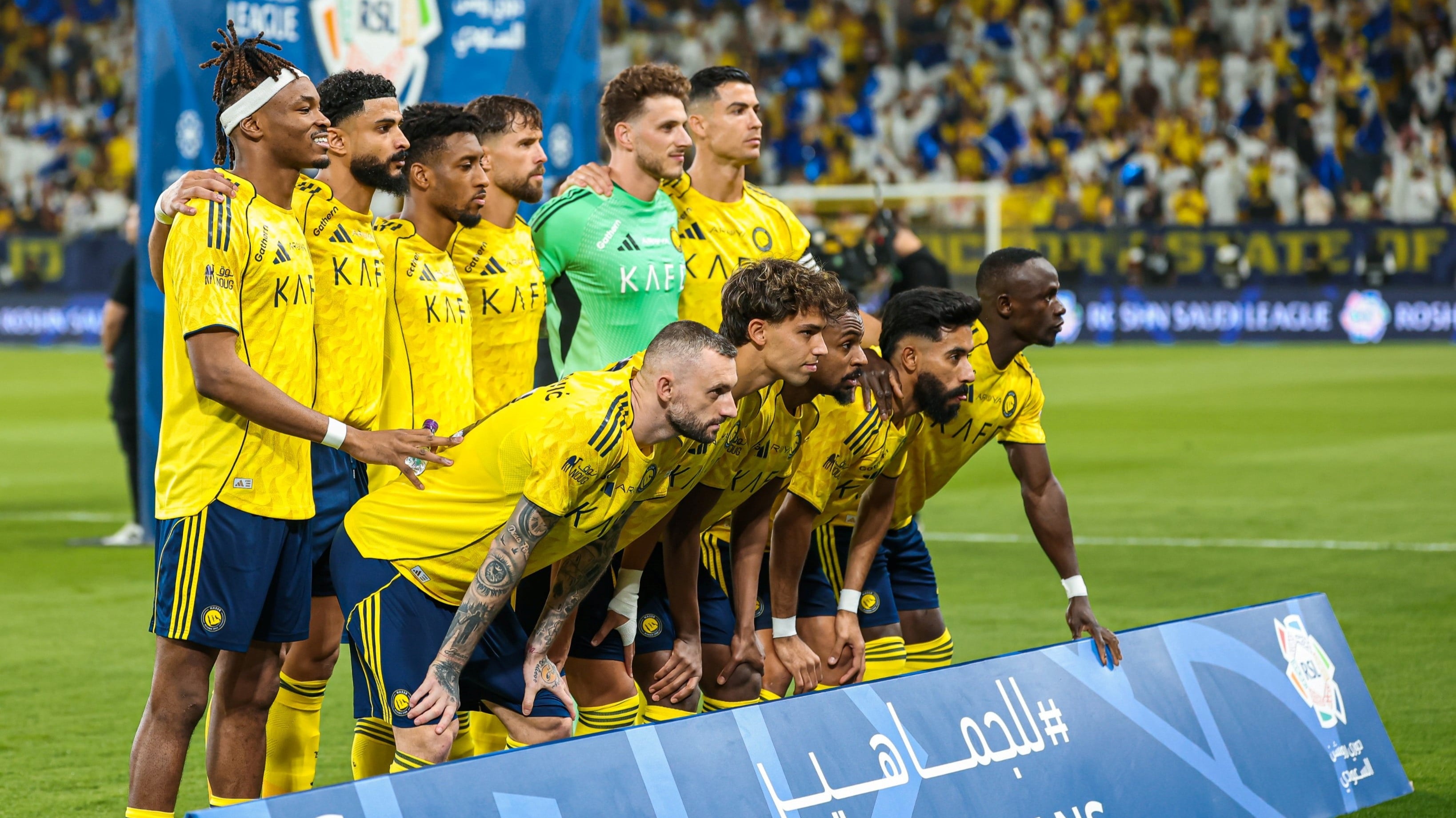 Skuad Al Nassr saat melawan Al Ahli di Liga Pro Saudi 2025/2026, Kamis (30/4/2026) dini hari WIB.