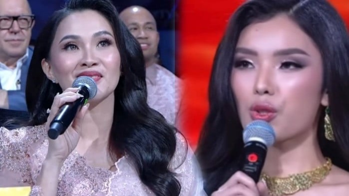 Momen Gubernuru Malut, Sherly Tjoanda Laos bertanya kepada Finalis Puteri Indonesia 2026 perwakilan DKI Jakarta 2, Gisela Belicia Alma Thesalonica Silalahi