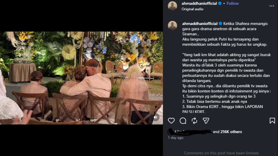 Unggahan Ahmad Dhani diduga sindir Maia Estianty