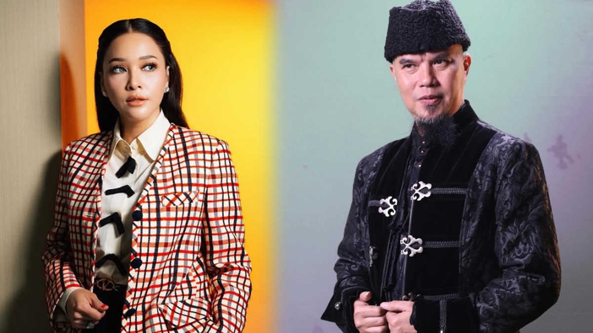 Kolase Foto Maia Estianty dan Ahmad Dhani