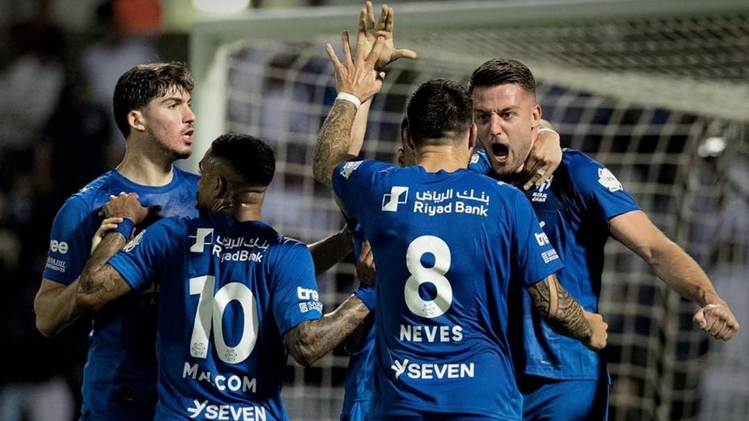 Selebrasi kemenangan Al Hilal atas Al Khaleej di Liga Pro Saudi 2025/2026 pada Rabu (6/5/2026) dini hari WIB