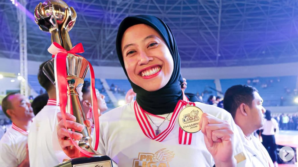 Megawati Hangestri usai sabet penghargaan di final Proliga 2026