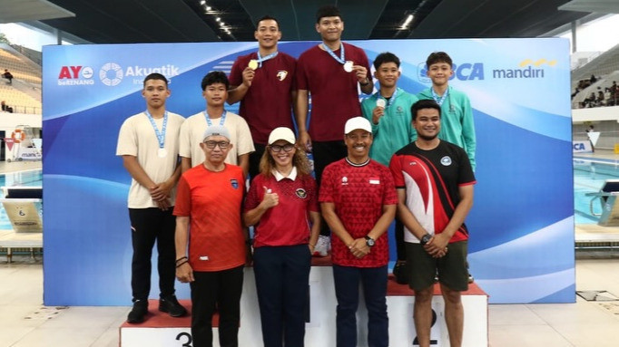 Podium Cabang olahraga Loncat Indah di Kejurnas Akuatik 2026 hari kedua, Rabu (6/5/2026).