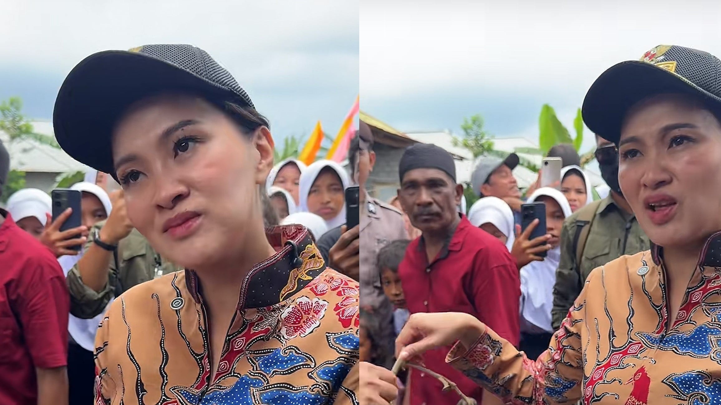 Gubernur Malut Sherly Tjoanda pertama kali mencoba buah kenari