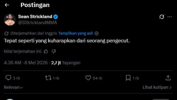 Sean Strickland sindir Khamzat Chimaev