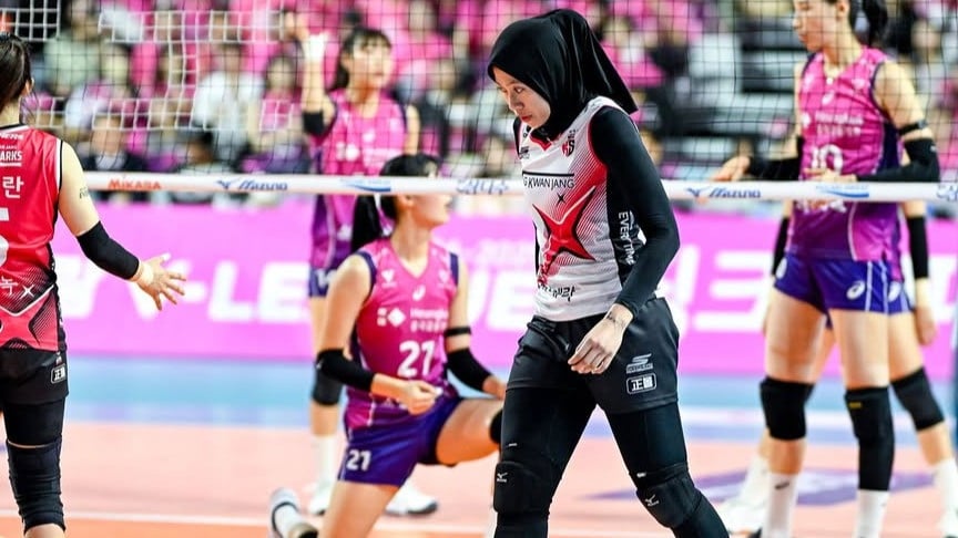 Megawati Hangestri saat masih berseragam Red Sparks