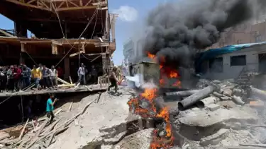 Salah satu serangan Israel di Gaza Palestina