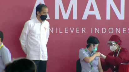 Presiden harap industri lebih produktif setelah vaksinasi gotong royong