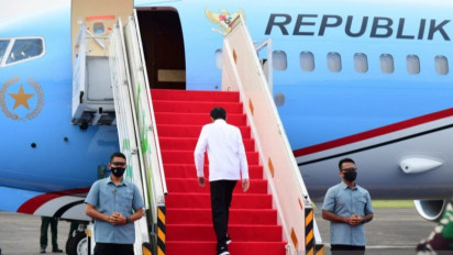 Presiden Jokowi tinjau pembangunan tol Pekanbaru-Bangkinang