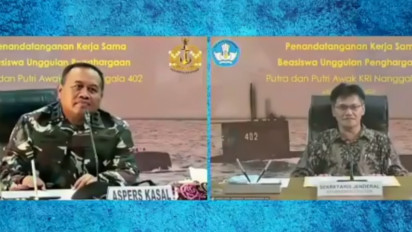 86 Anak Awak KRI Nanggala 402 Dapat Beasiswa Unggulan Hingga Sarjana
