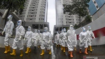 Per Hari Ini 2.148 pasien COVID-19 dirawat di RS Wisma Atlet kemayoran