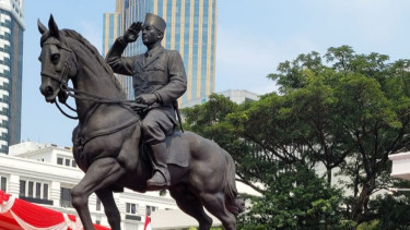 Prabowo dan Megawati resmikan patung Bung Karno berkuda