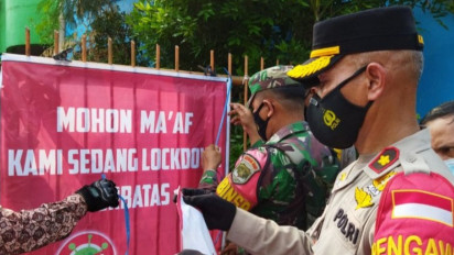 Tiga RT di Sumur Batu Jakarta Pusat lakukan "lockdown" mikro
