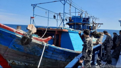 KKP Amankan Tujuh Kapal Tangkap Ikan Beroperasi Ilegal di Riau