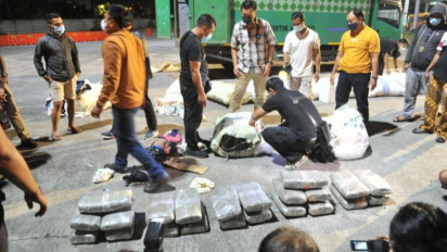 BNNP Bali gagalkan Penyelundupan 44 Kg Ganja Lewat Jasa Ekspedisi