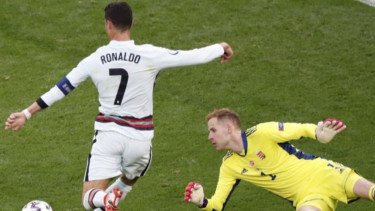 Ronaldo lewati rekor Platini sebagai pencetak gol terbanyak Euro