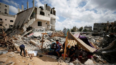 Israel Gempur Kamp Palestina di Gaza