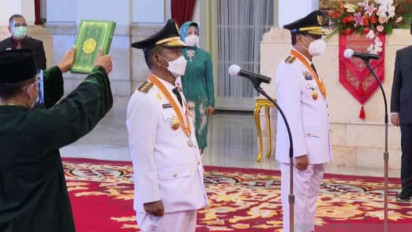 Presiden Joko Widodo Resmi Lantik Gubernur & Wakil Gubernur Sulawesi Tengah Periode 2021-2024