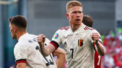 Kevin de Bruyne Sukses bawa Belgia kalahkan Denmark 2-1