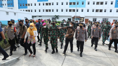 Panglima-Kapolri Sidak Rusun Nagrak, Baru Diisi Sembilan Pasien