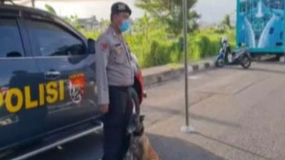 Anjing Pelacak Bantu Penyekatan Suramadu
