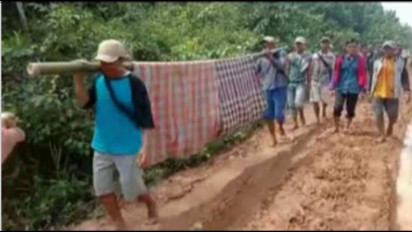 Ibu Hamil di Lampung Ditandu 35 Km ke Puskesmas