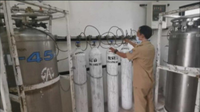 RSU Tangsel Habiskan 50 Tabung Oksigen Setiap Hari