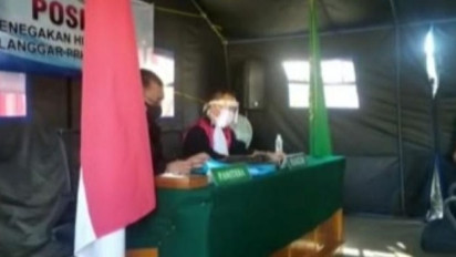 Para Pelanggar PPKM Darurat di Garut, Jalani Sidang di Tempat