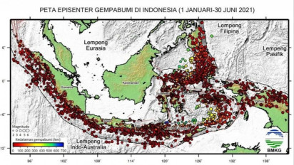 Selama Enam Bulan, Indonesia Diguncang 4.701 Gempa