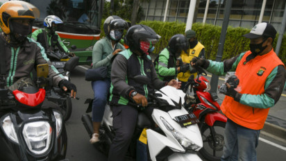 Wagub DKI: Ojek daring wajib miliki STRP selama penerapan PPKM darurat