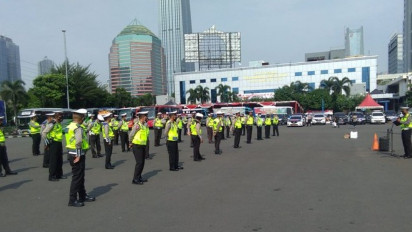 Seribuan Polisi Akan Jaga 100 Titik Penyekatan Jakarta