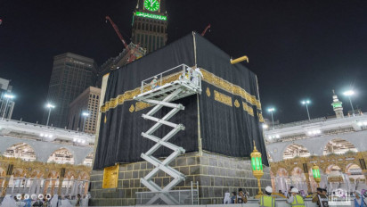 Kiswah Ka'bah Diganti Senin Pagi, Begini Prosesnya